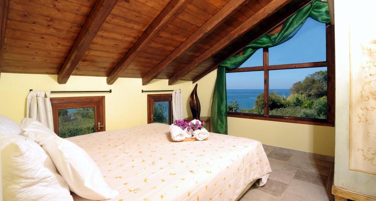 Beachfront Villa Meliti Ágios Matthaíos Exteriör bild